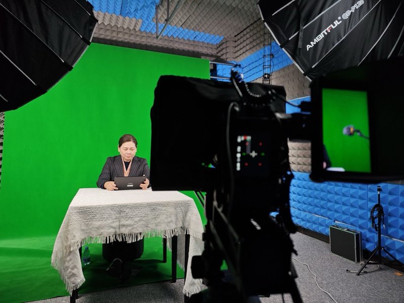 绿幕拍摄场景